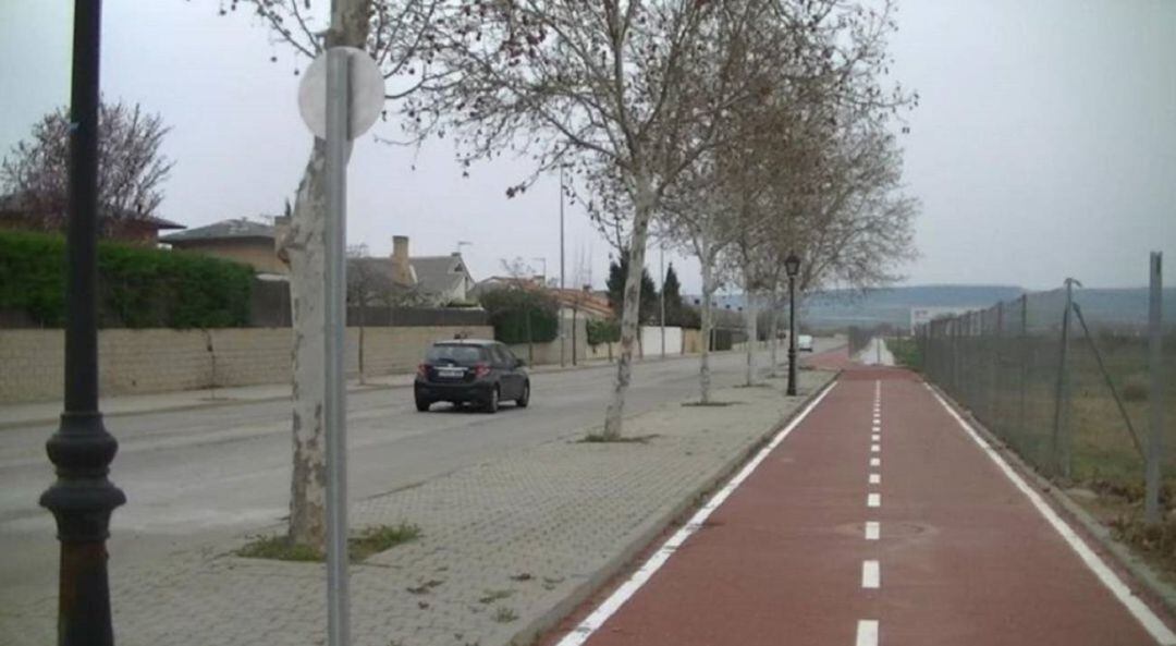 Carretera que une Cabanillas y Marchamalo