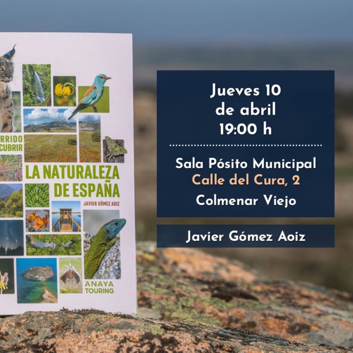 Colmenar Viejo acoge la presentación del libro ‘Un recorrido para descubrir la Naturaleza de España’