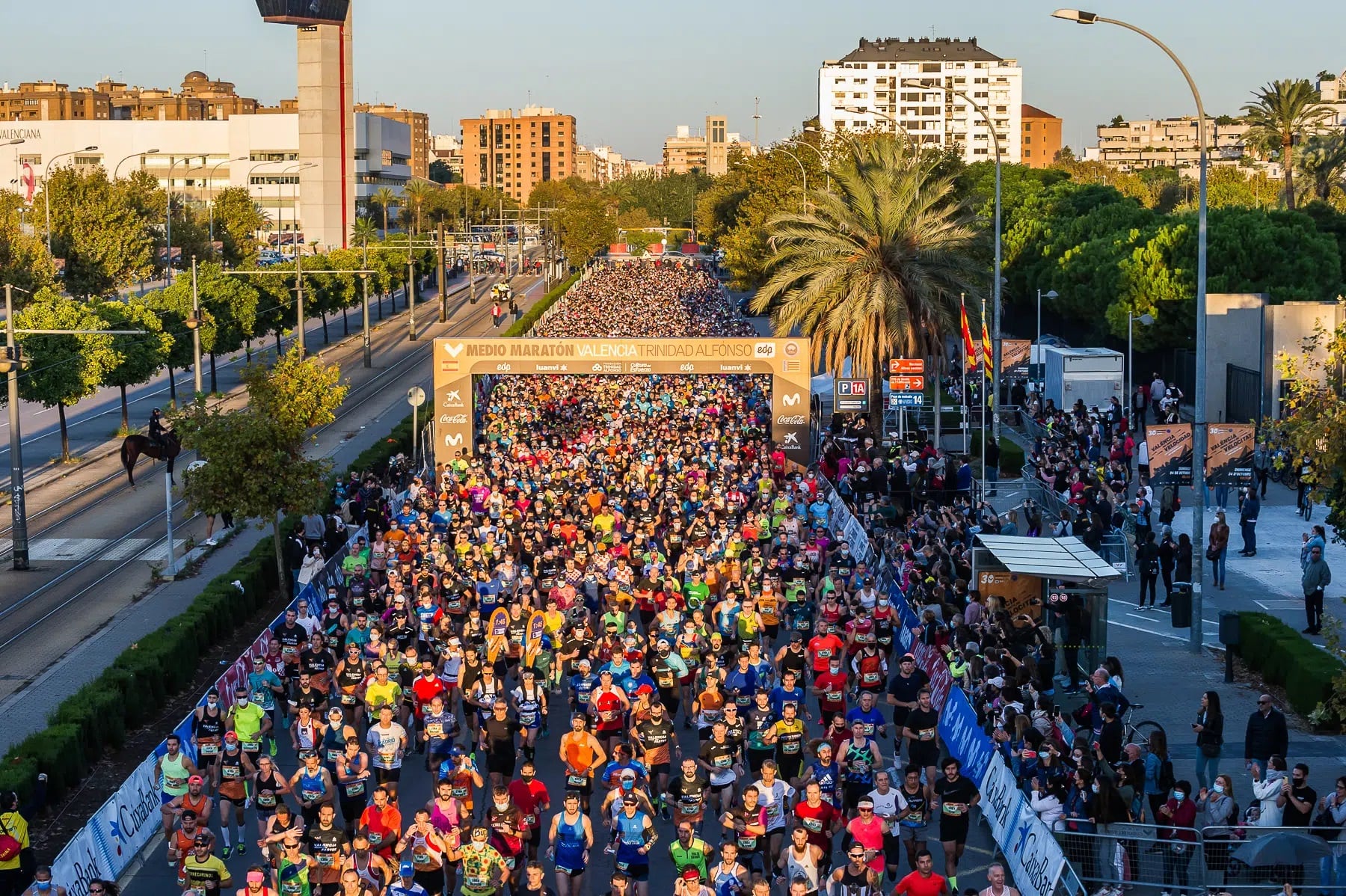 Imagen de archivo de la salida de la Media Maratón de València