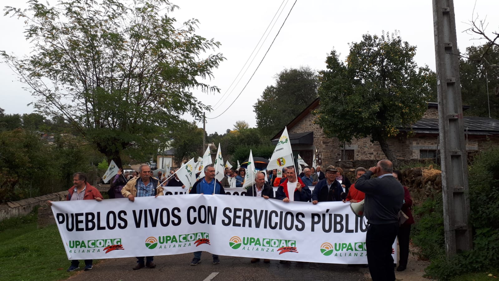 Manifestación convocada por Alianza por la Unidad del Campo este viernes en Sagallos