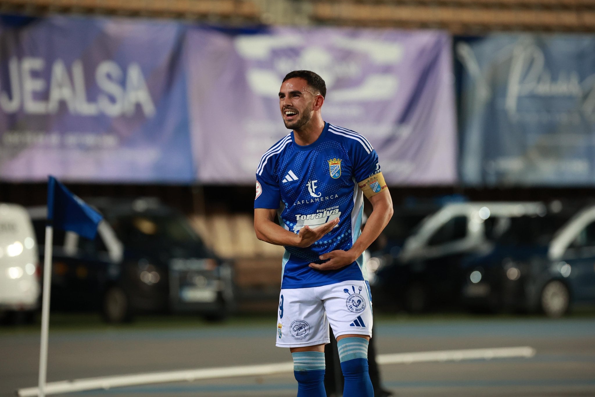 Nané celebra su gol ante el Real Jaén