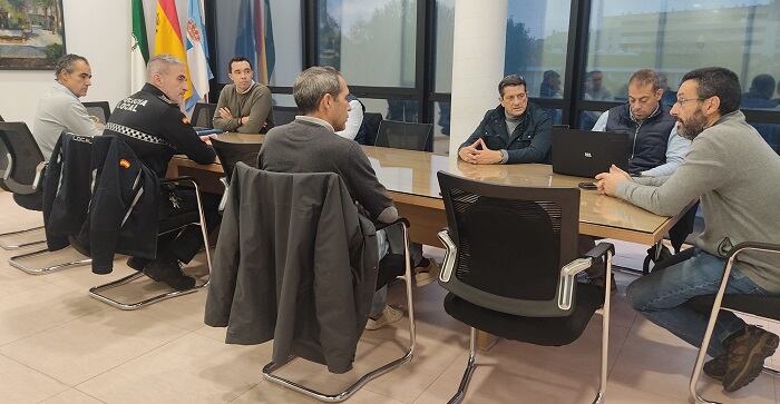 Un momento de la reunión en el Ayuntamiento