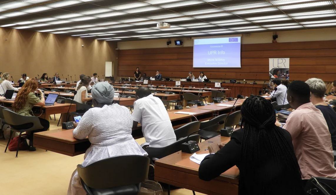 La sessió prèvia a l’examen Ppriòdic universal de l’ONU 2020- 2025 que ha tingut lloc aquest dijous a Ginebra.