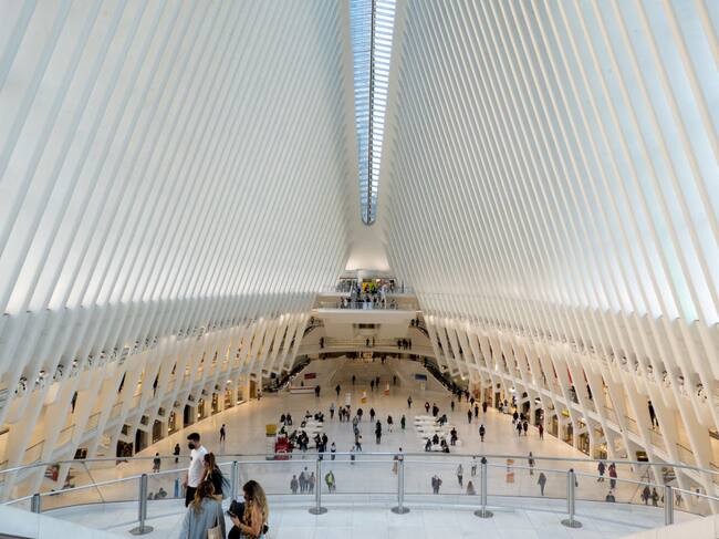 Así es 'Oculus', la estación de tren construida por Calatrava en Nueva York.