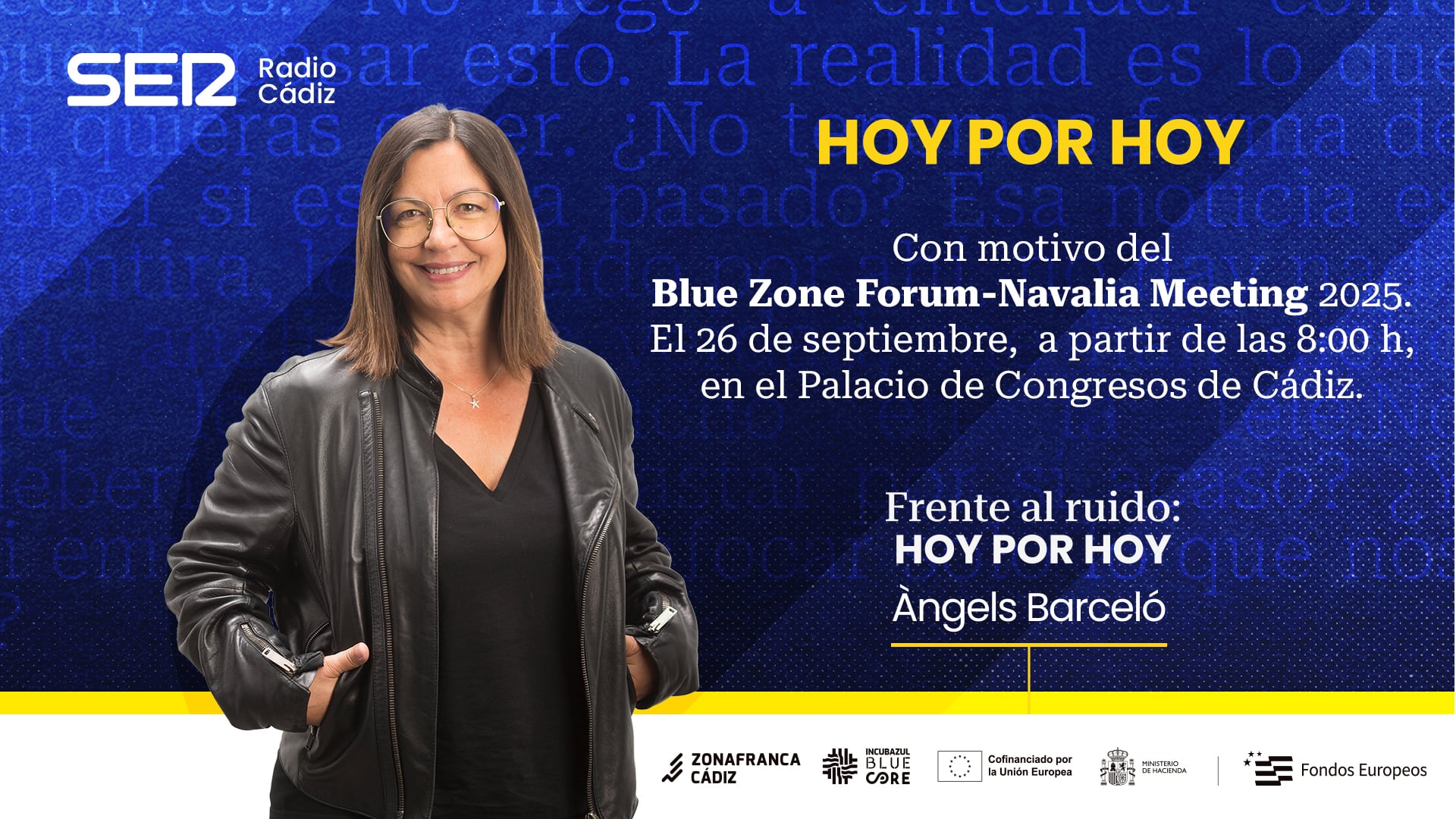 El programa Hoy por Hoy se emitirá desde el Blue Zone Forum Navalia Meeting 2025