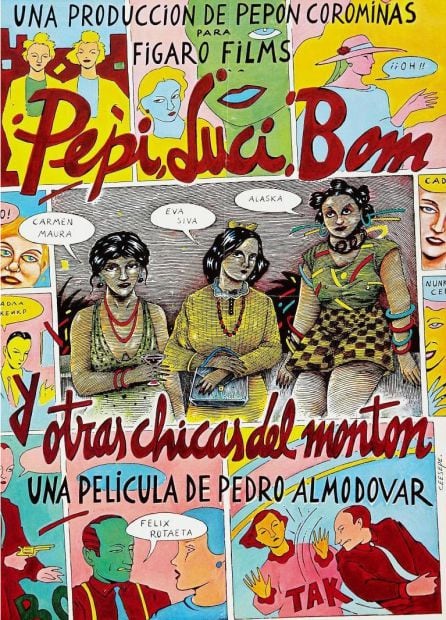 Cartel de &#039;Pepi, Luci, Boom y otras chicas del montón&#039;, diseñado por Cepeese.