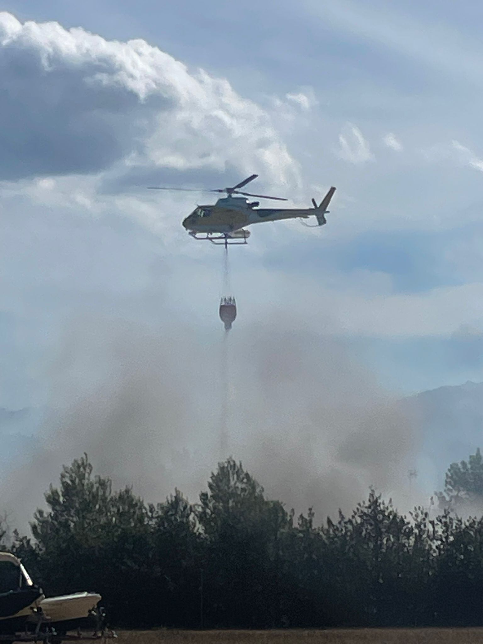 Despliego de los medios aéreos