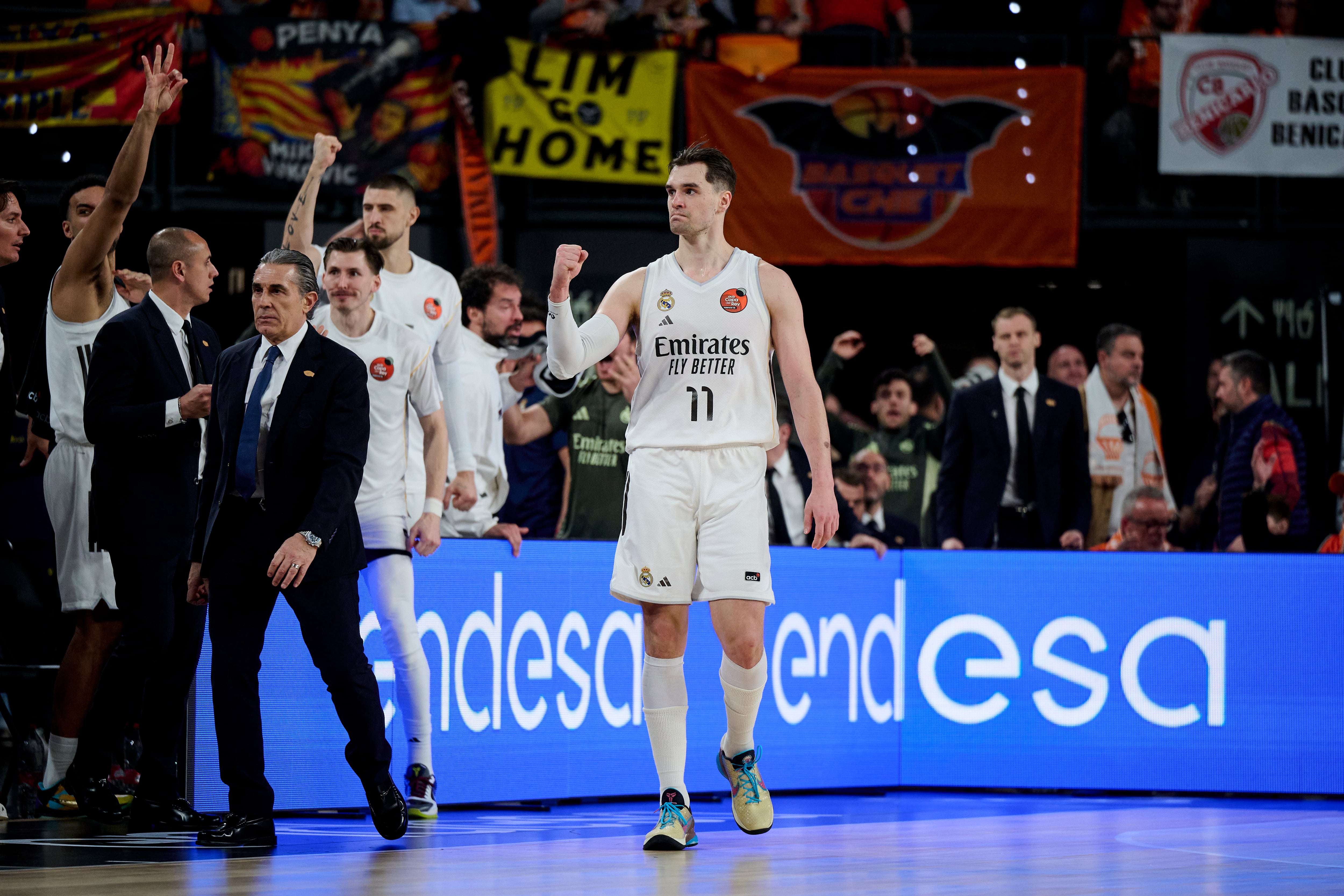 Mario Hezonja, en el Valencia Basket-Real Madrid de la Copa del Rey