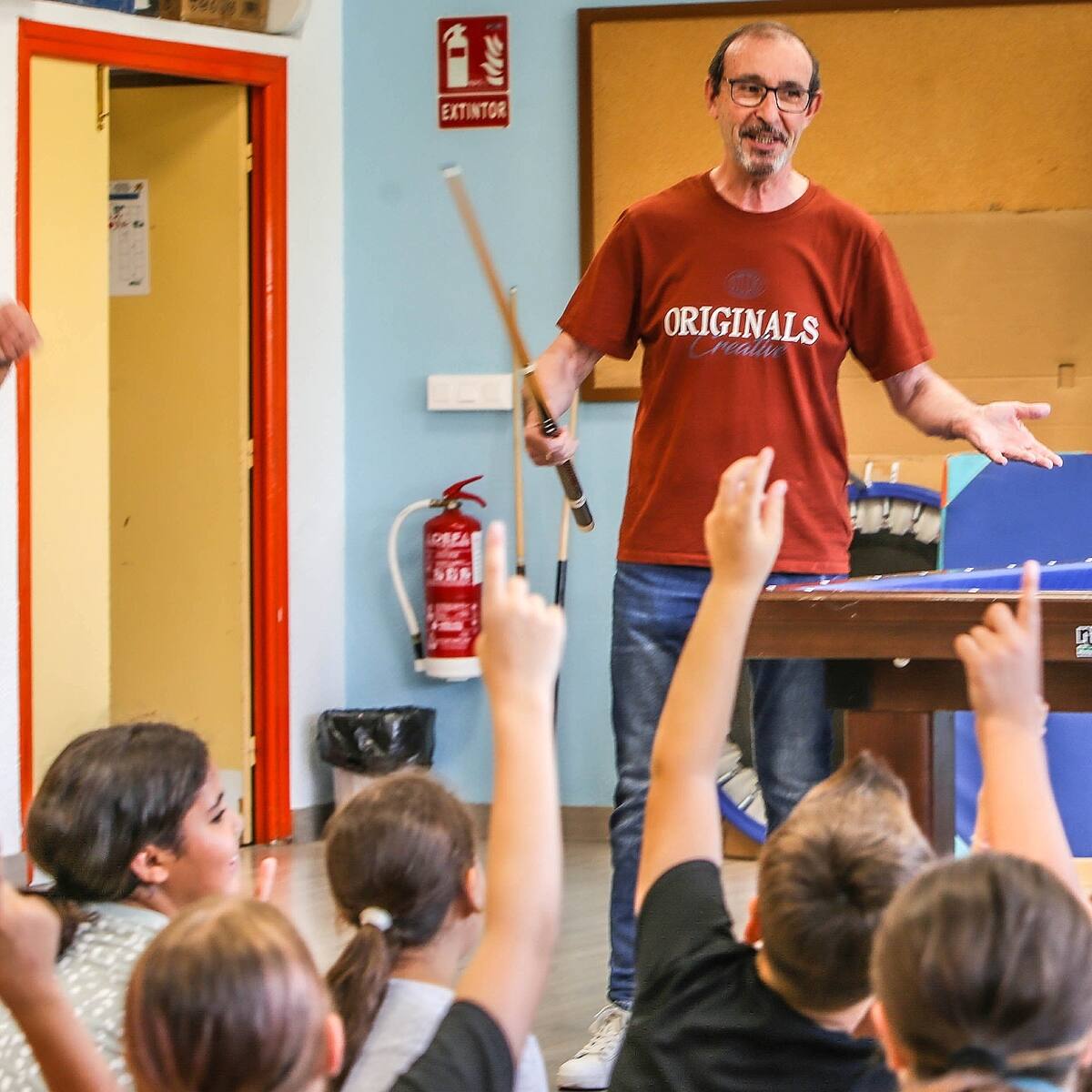 El colegio Pintor Sorolla de Elda introduce el billar en las aulas el próximo curso escolar