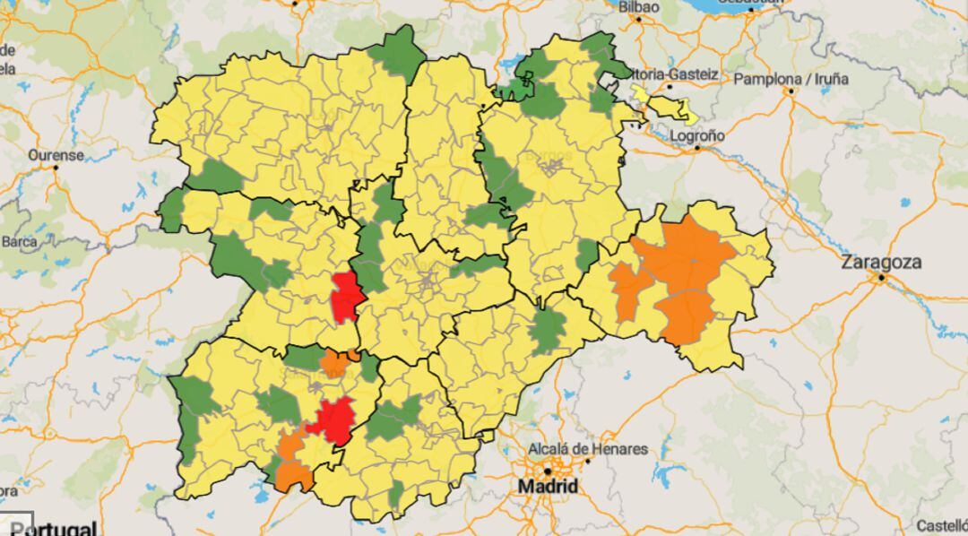 Huerta de Rey es la única zona del entorno de la RIbera del Duero que podría pasar el lunes a la fase 1