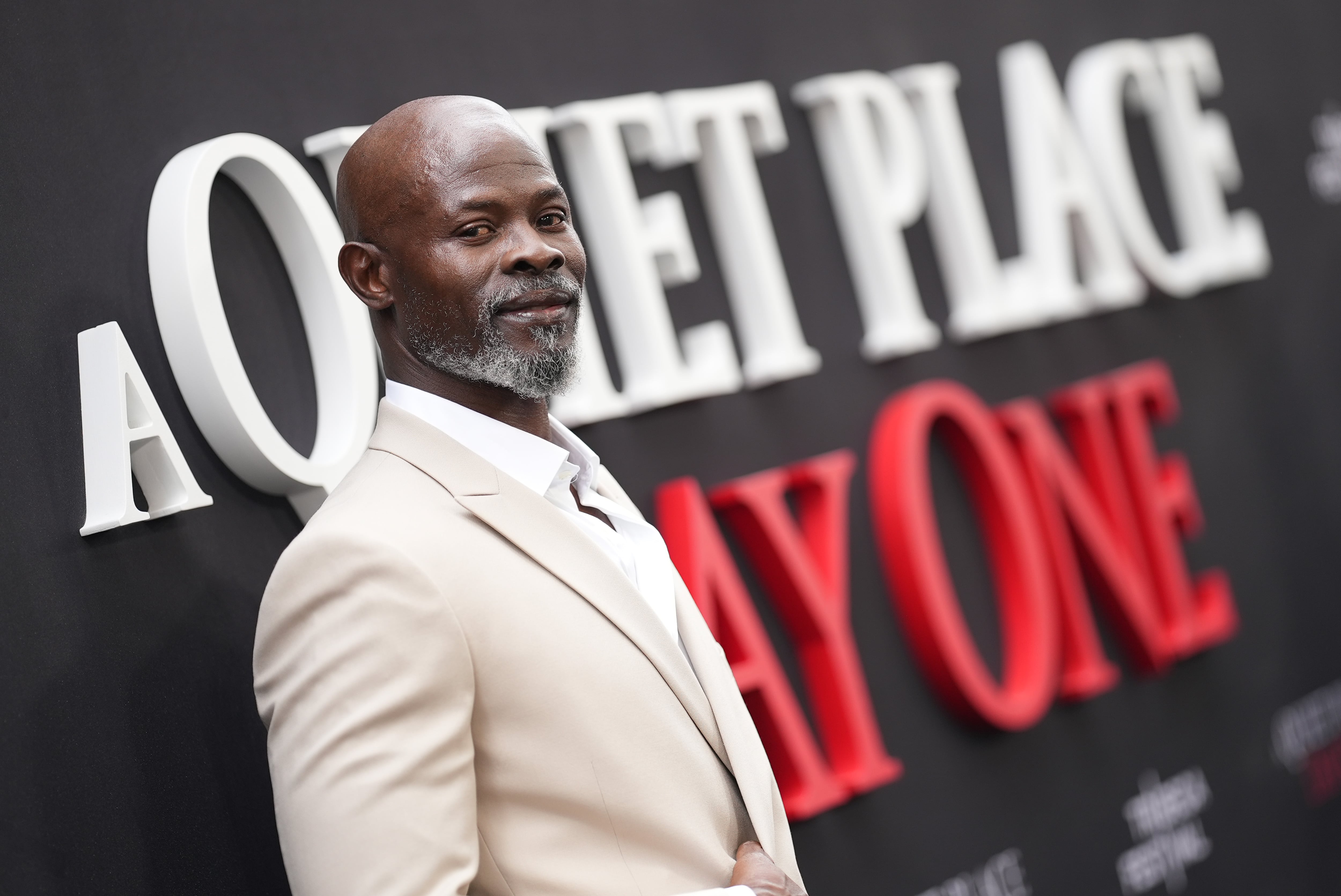 El actor Djimon Hounsou durante la premiere de &#039;Un lugar tranquilo: día uno&#039; en junio de 2024.