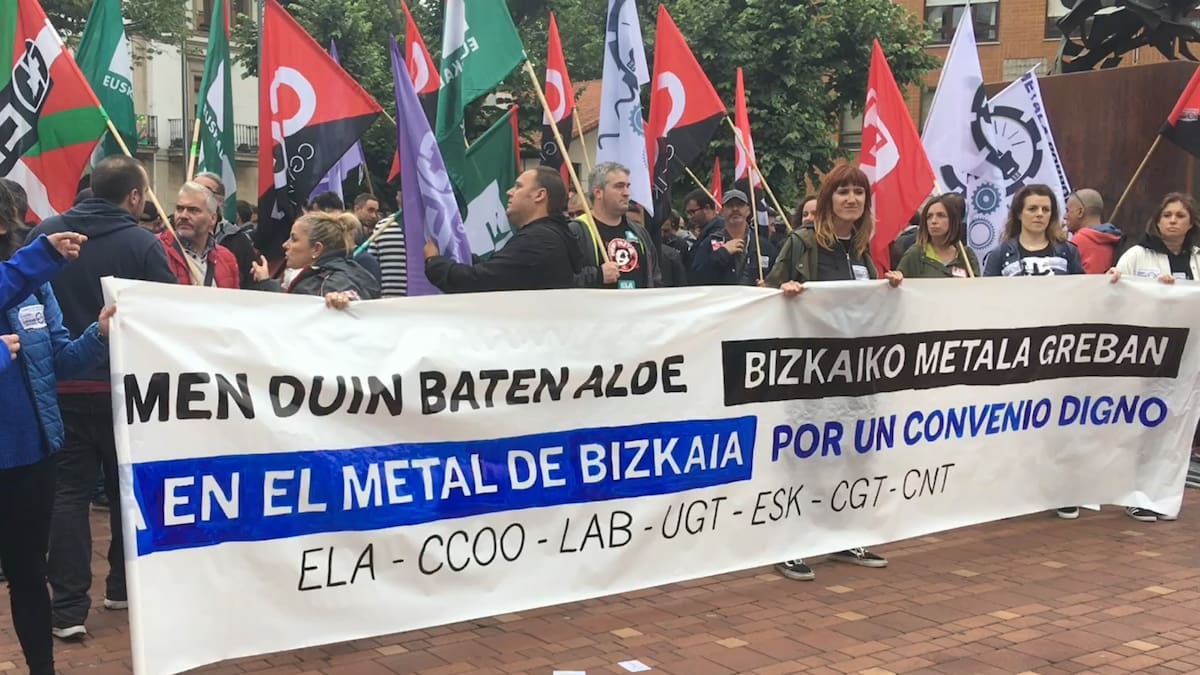 El convenio del metal de Bizkaia se atasca: ELA denuncia bloqueo total tras cinco reuniones sin avances