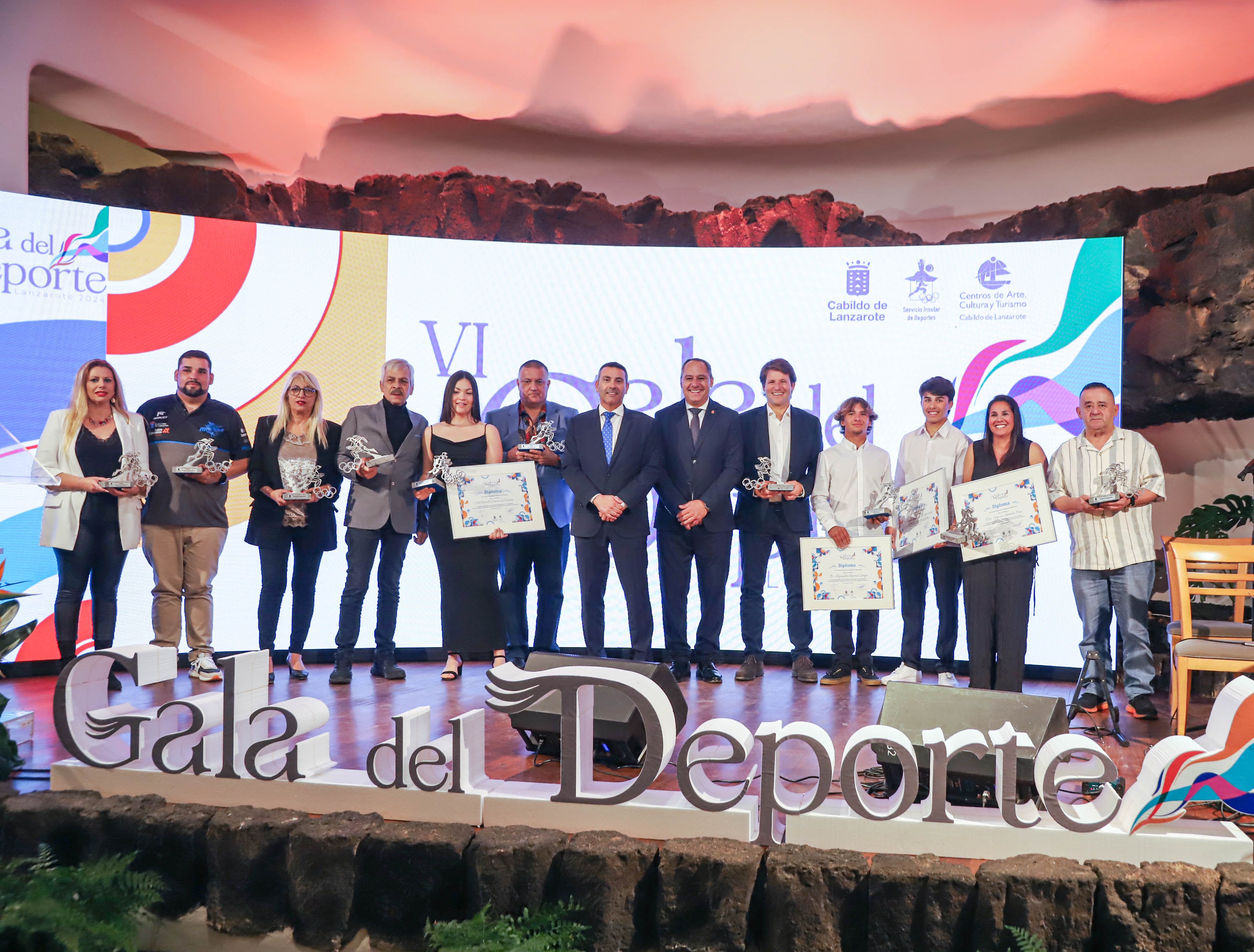 Premiados en la VI edición de la Gala del Deporte de Lanzarote.