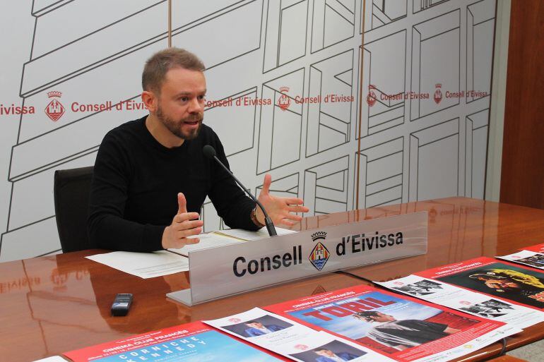 El conseller David Ribas durante la presentación