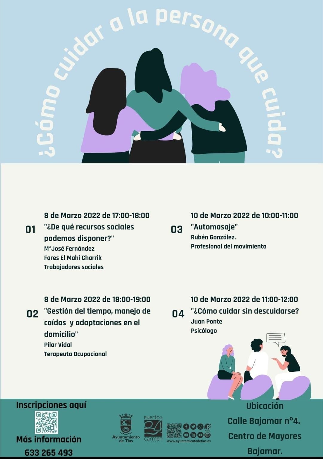 I Jornadas de cuidados para personas cuidadoras de Tías