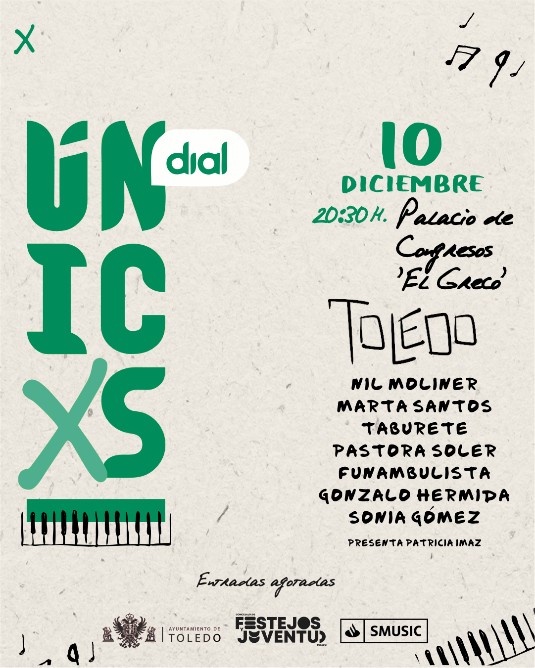 Cartel Dial Únicos Toledo Completo