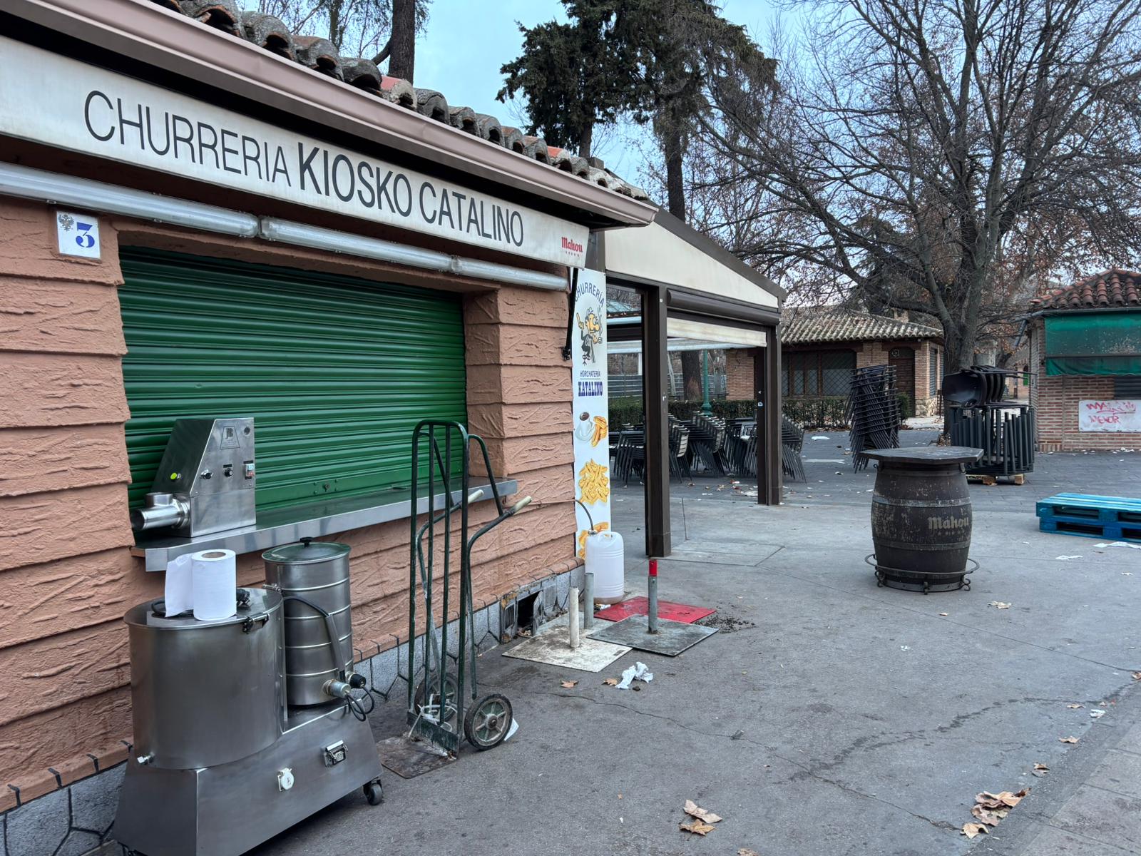 La segunda fase de las obras de la Vega provoca el cierre de los quioscos del parque