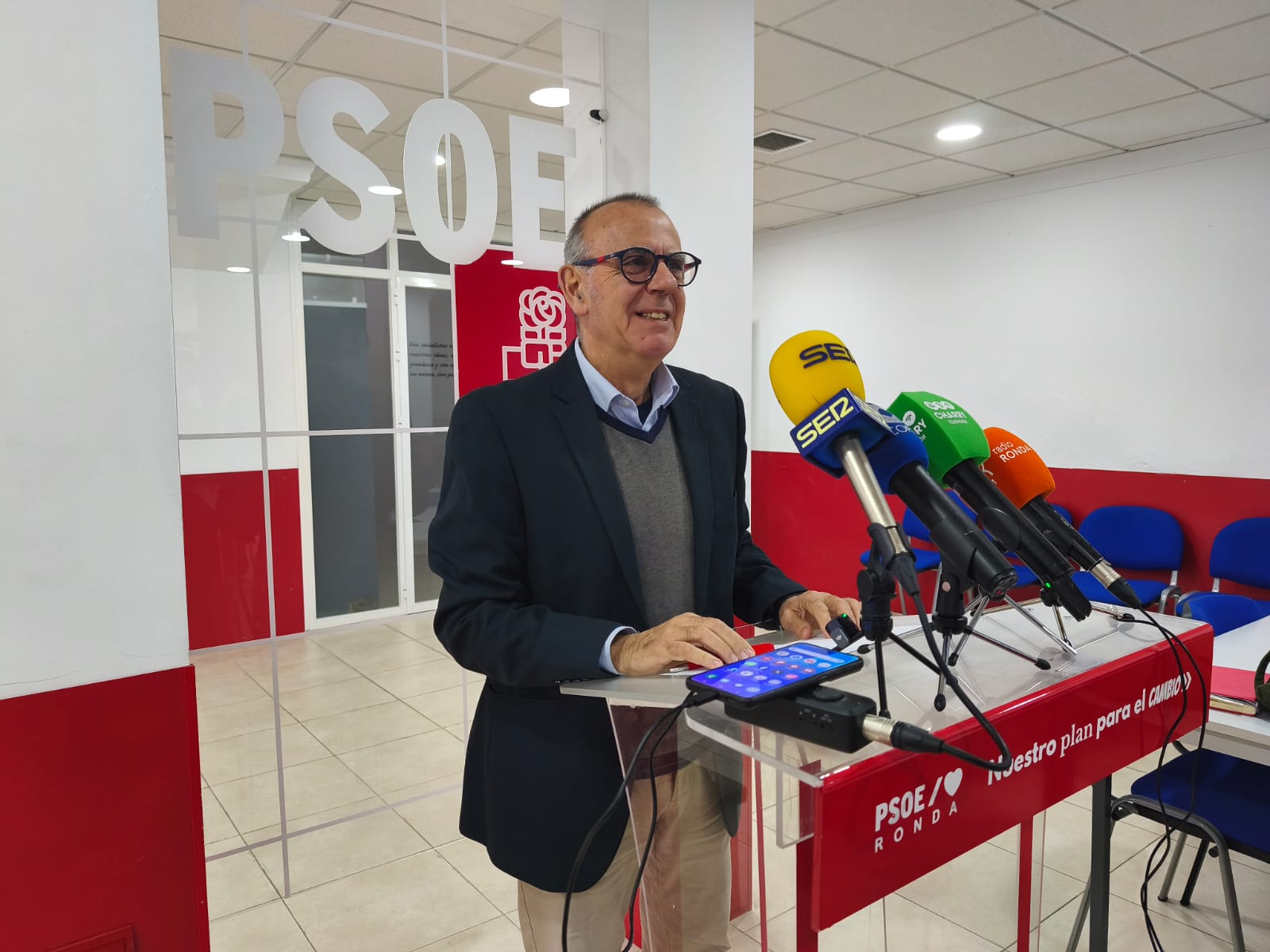 José María Guzmán, en rueda de prensa