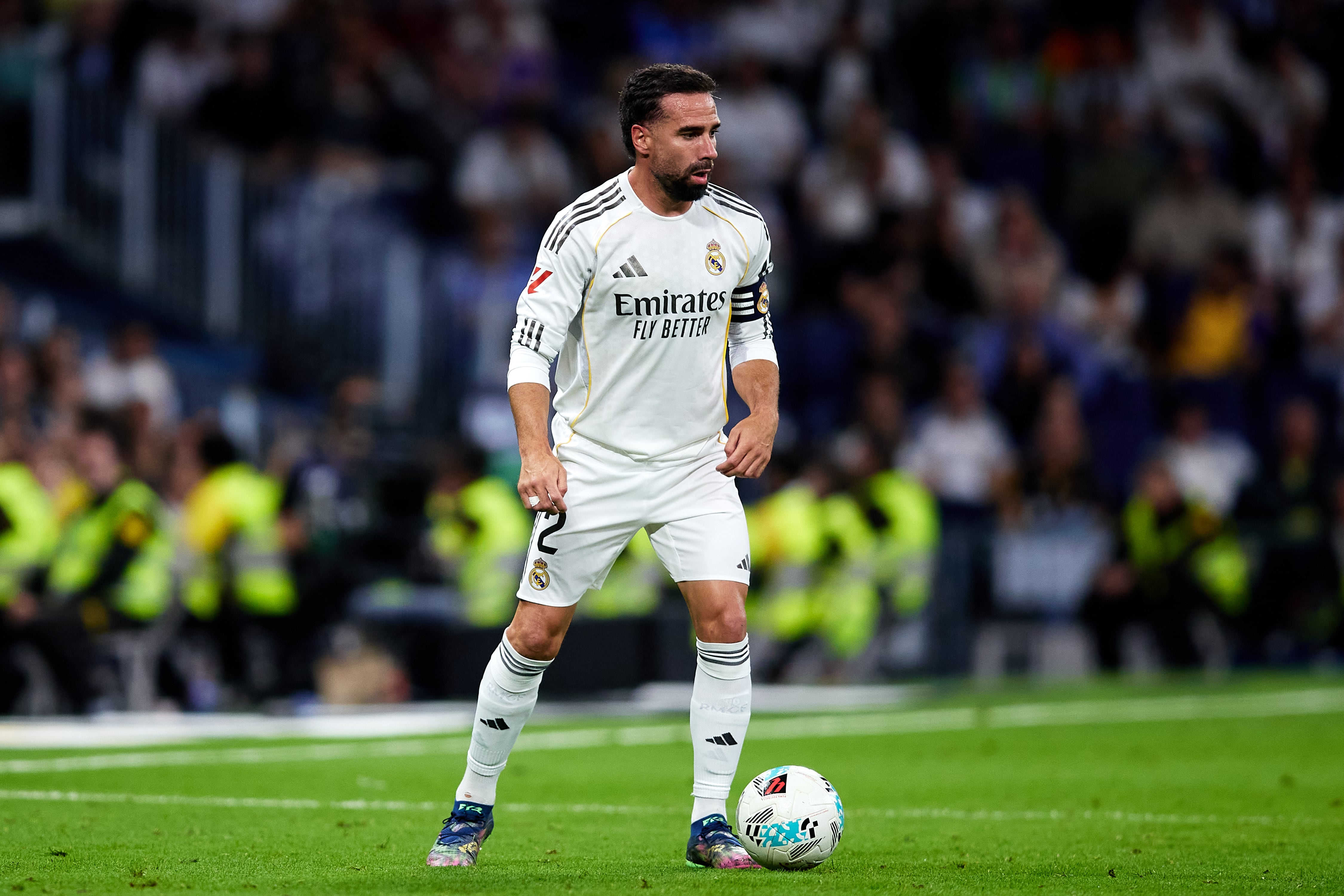 Carvajal en el último partido frente al Alavés