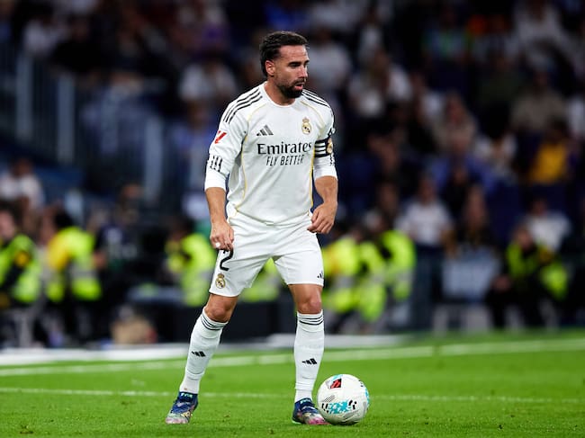 Carvajal en el último partido frente al Alavés