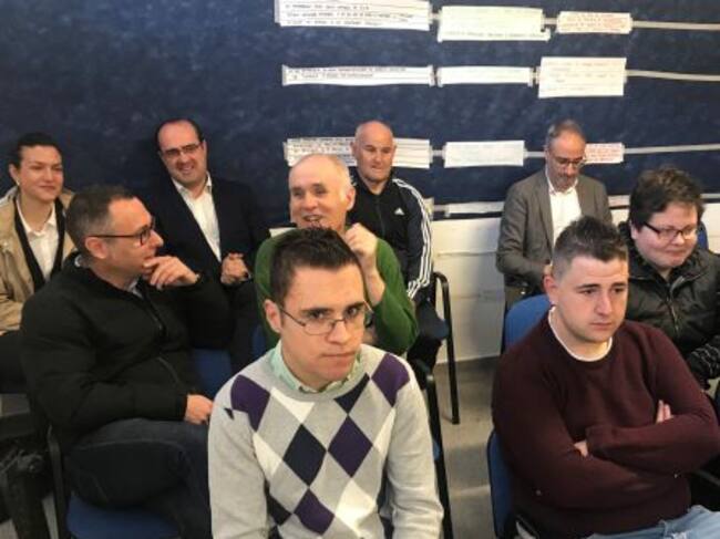 Olegario Ramón y Marco Antonio Morala asistieron al acto reivindicativo