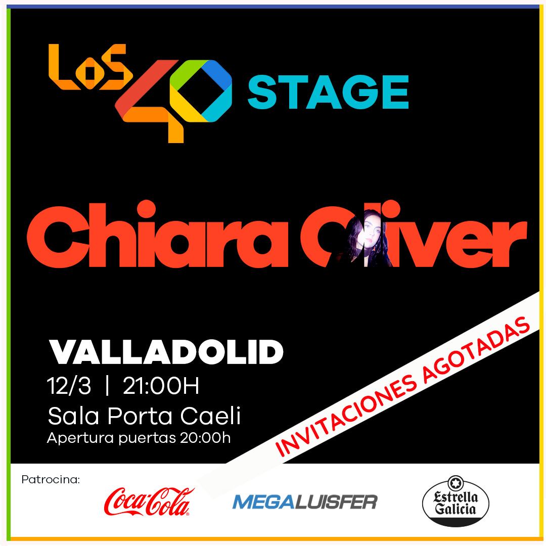 Entradas agotadas de Chiara Oliver en Valladolid