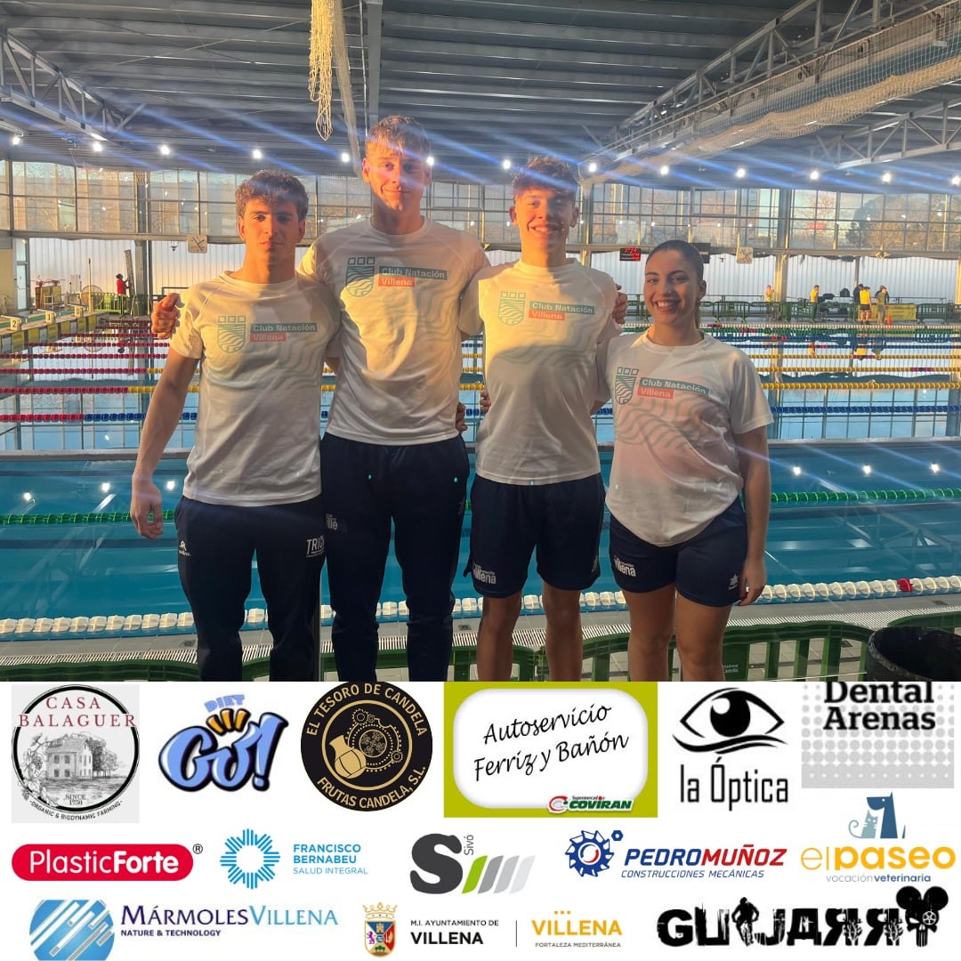 Equipo del club natación Villena