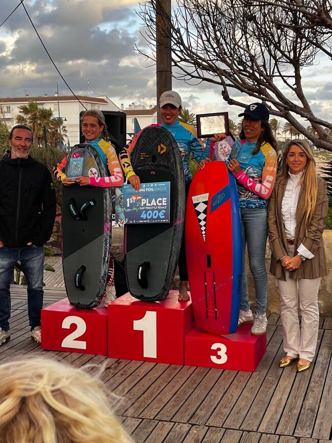 Las tres ganadoras del Campeonato de España de freestyle