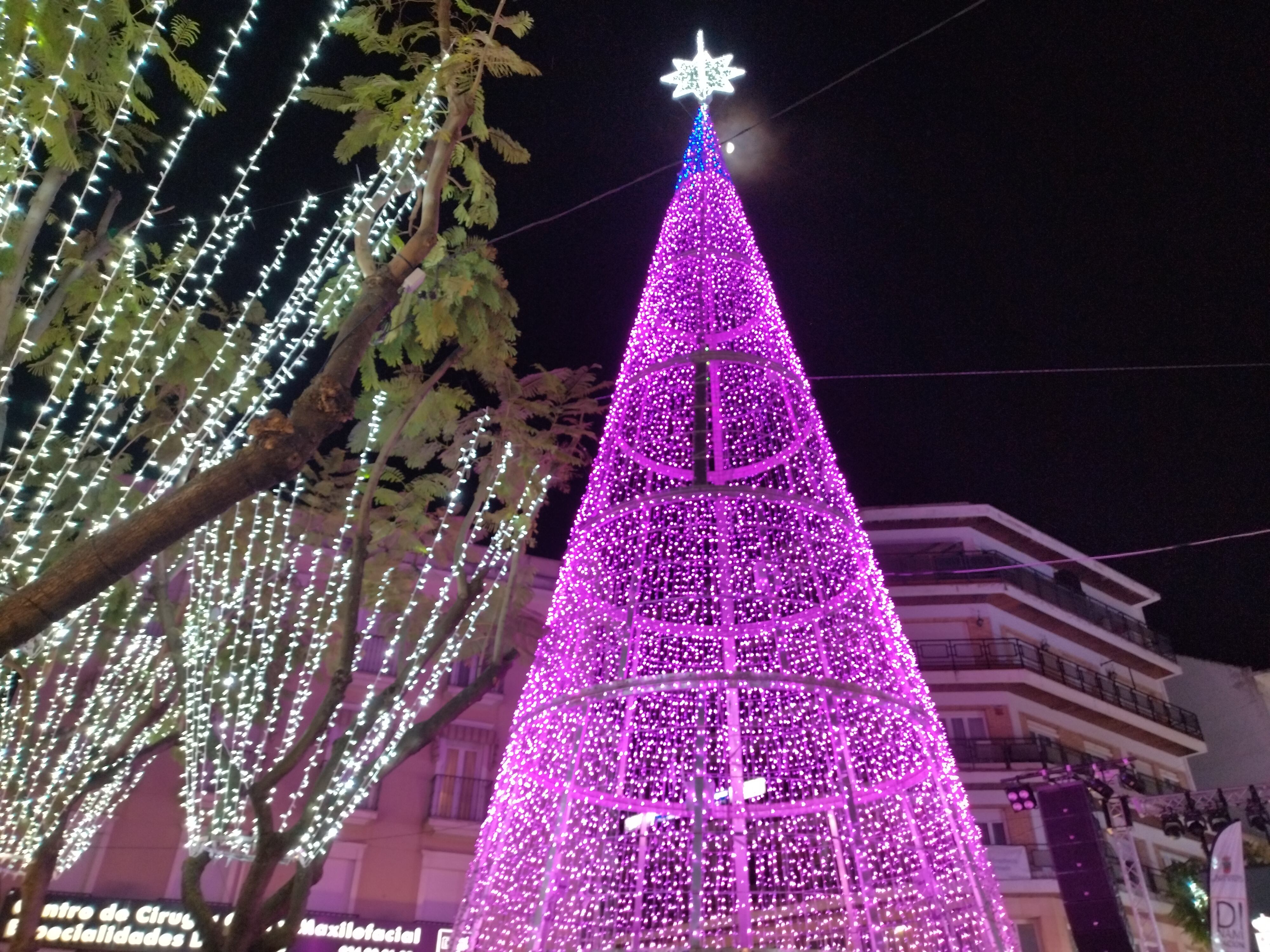 Iluminación navideña el pasado año