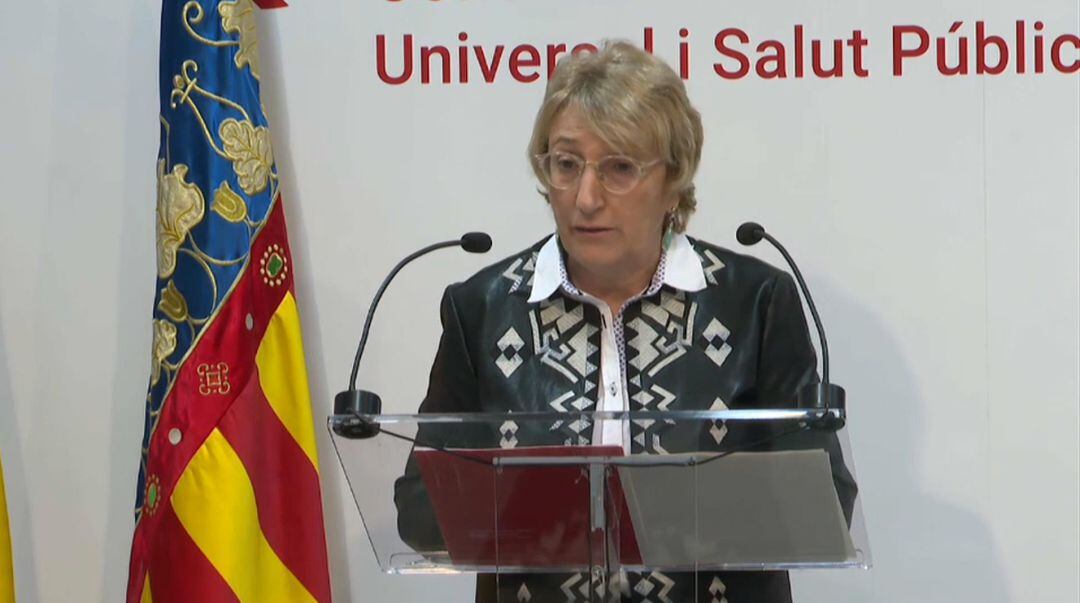 Rueda de prensa de la consellera de Sanidad de la Generalitat Valenciana, Ana Barceló