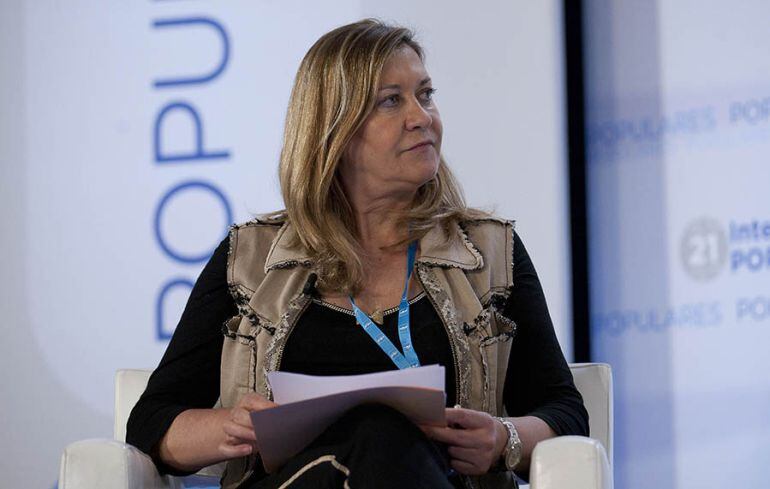 Pilar del Olmo en un acto del Partido Popular