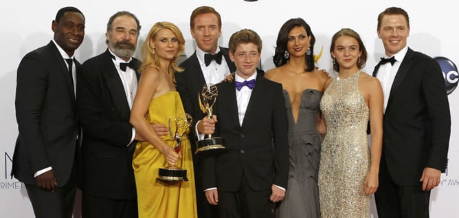 El reparto de la ganadora &#039;Homeland&#039;: David Harewood, Mandy Patinkin, Claire Danes, Damian Lewis, Jackson Pace, Morena Baccarin, Morgan Saylor y Diego Klattenhoff