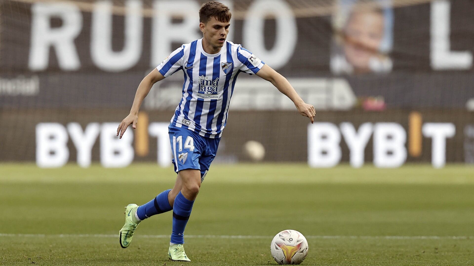 El centrocampista del Málaga Aleix Febas