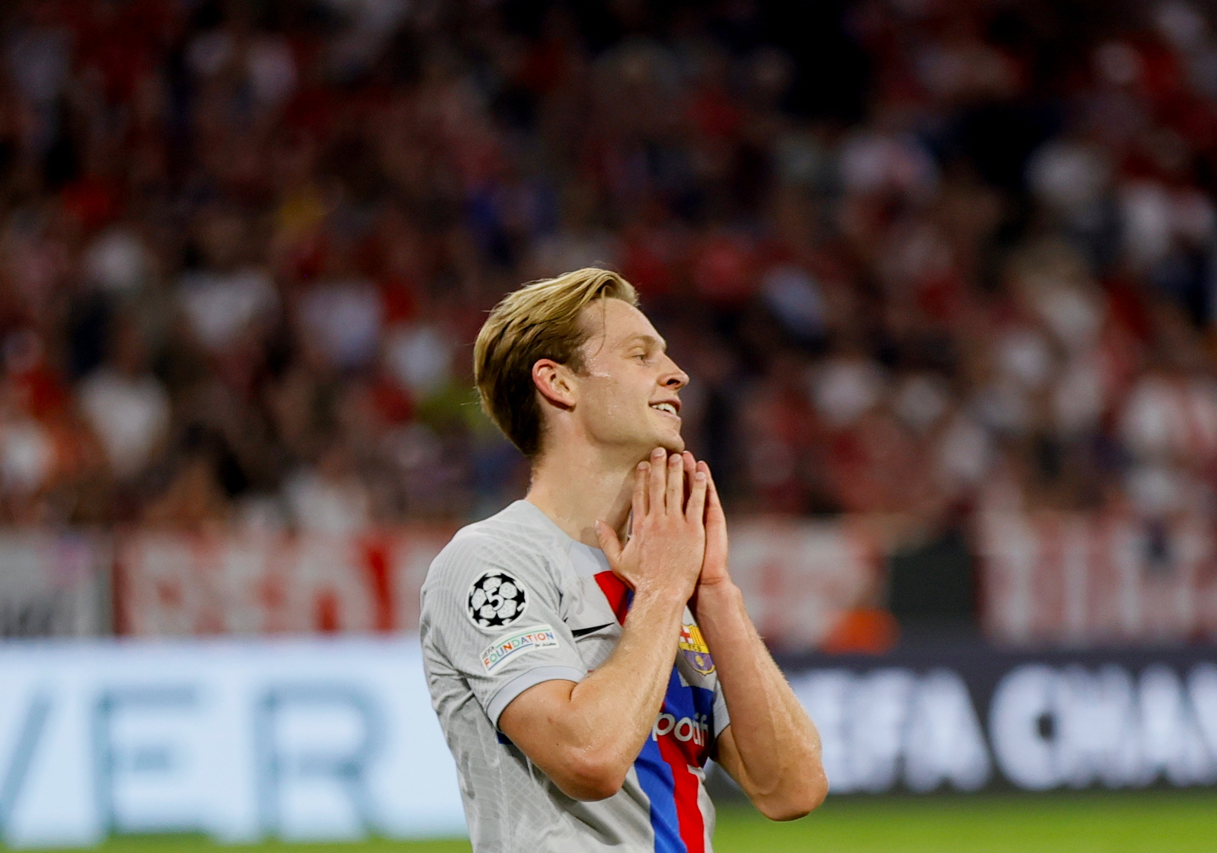 De Jong, durante un partido del Barça.