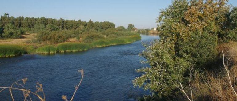 Río Tajo en las cercanías de Talavera de la Reina