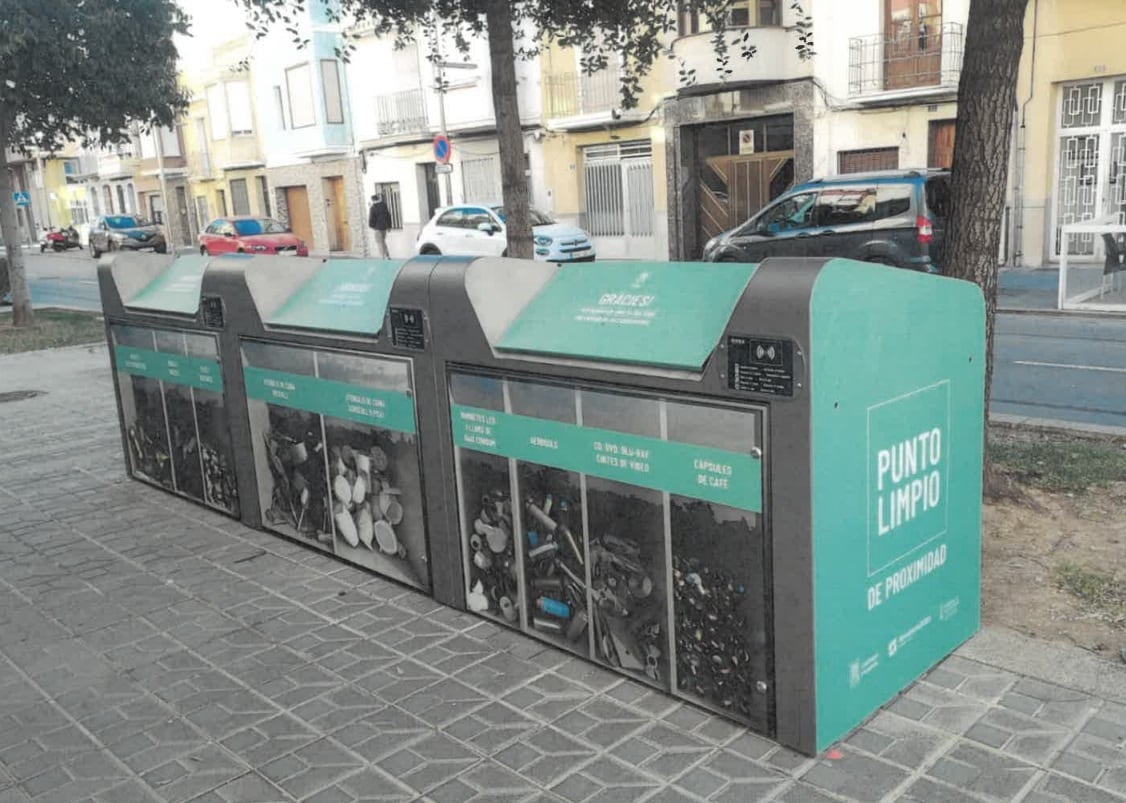 Punto limpio habilitado por el Ayuntamiento.