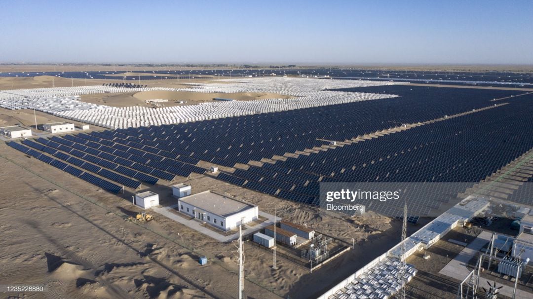 Imagen de una macroplanta solar