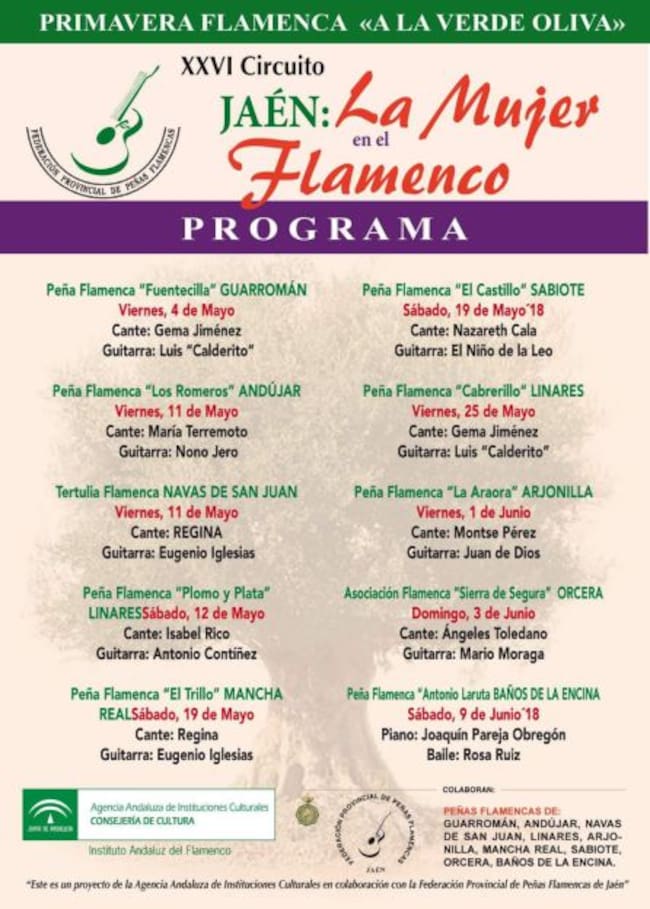 Cartel anunciador del circuito 'A la Verde Oliva'