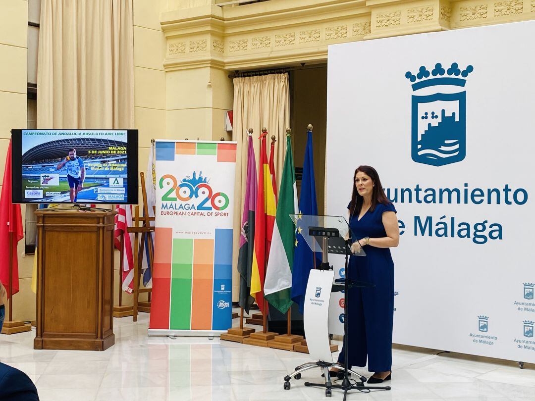 La concejala de deportes Noelia Losada, en la presentación de los campeonatos
