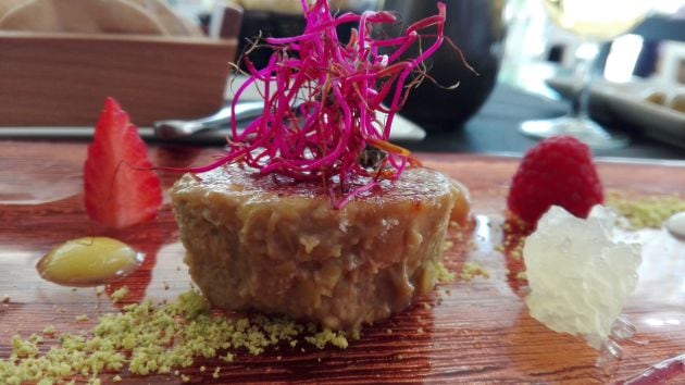 Foie de pato casero con gelée de pedroximénez y confitura dulce