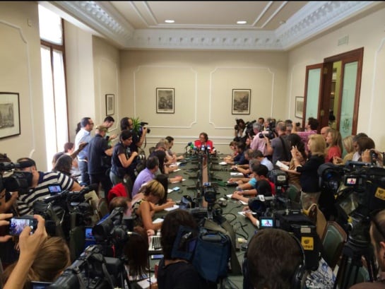 Rueda de prensa Barberá