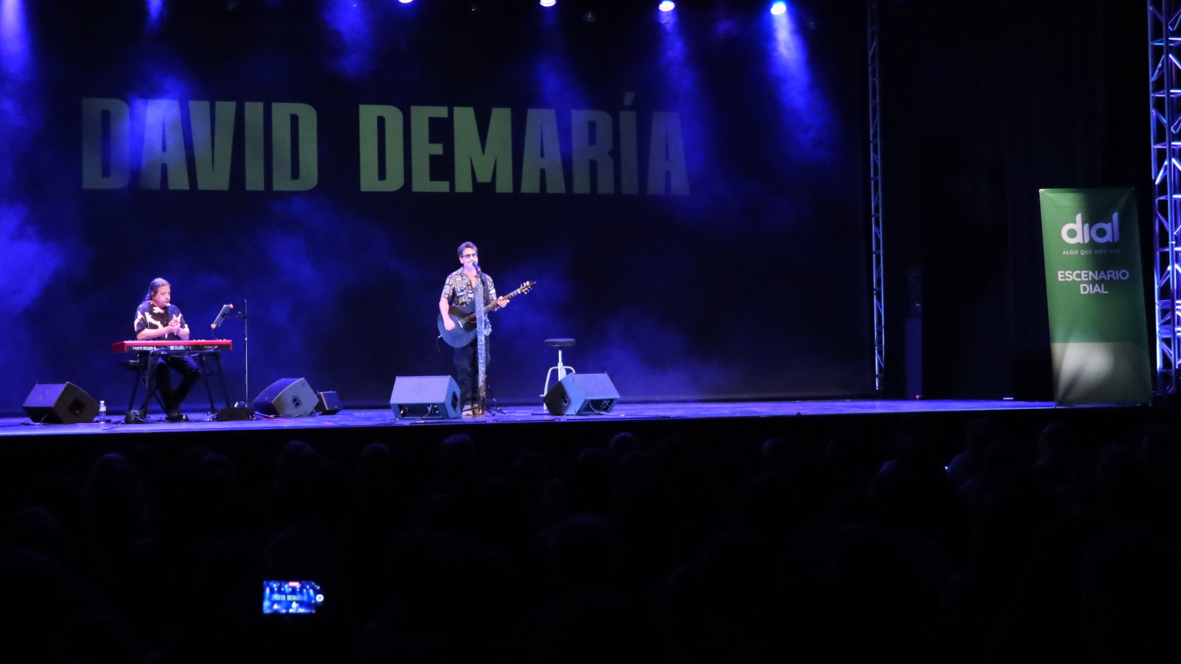 David DeMaría en el Escenario Dial, en la Esfera de Alcobendas