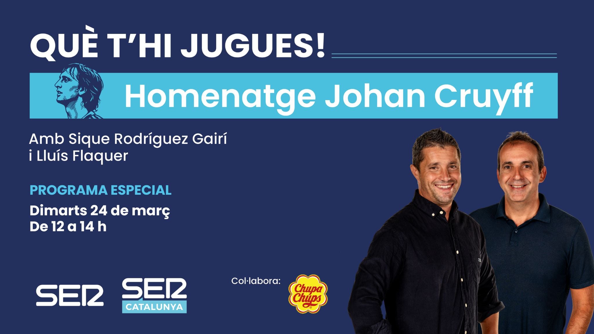 Programa especial del Què T'hi Jugues! en homenatge a Johan Cruyff