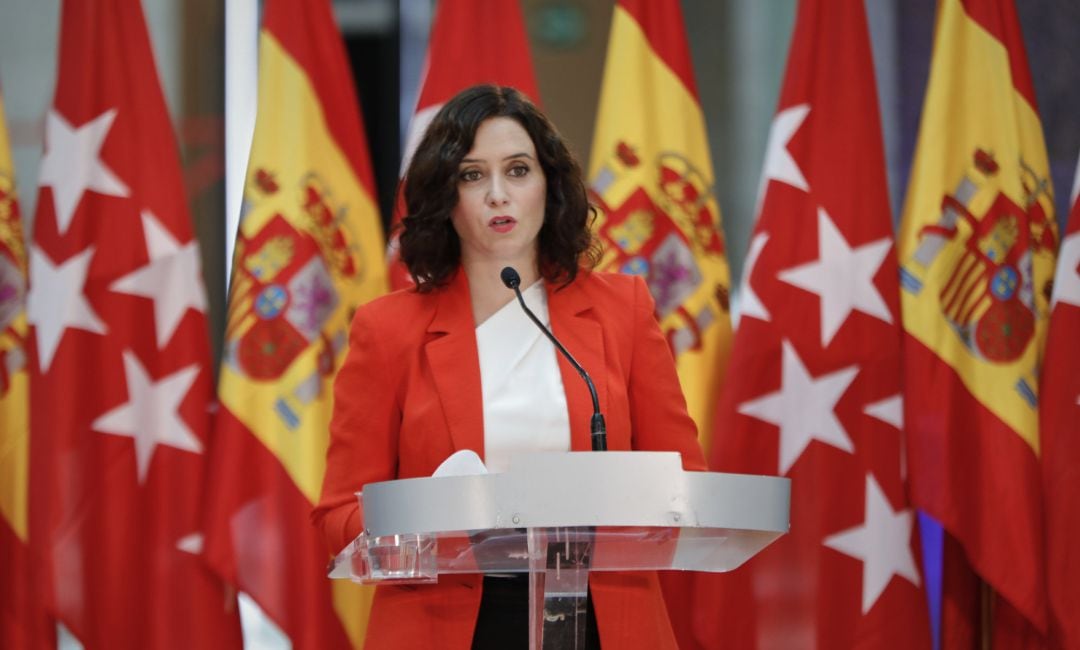 La presidenta de la Comunidad de Madrid, Isabel Díaz Ayuso