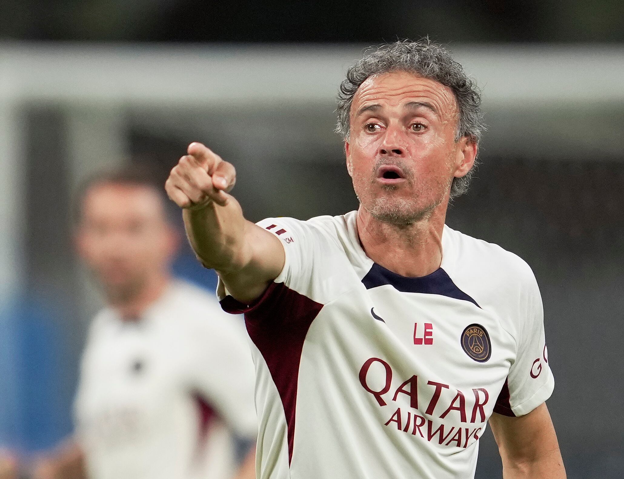 Luis Enrique, técnico del PSG, durante la pretemporada