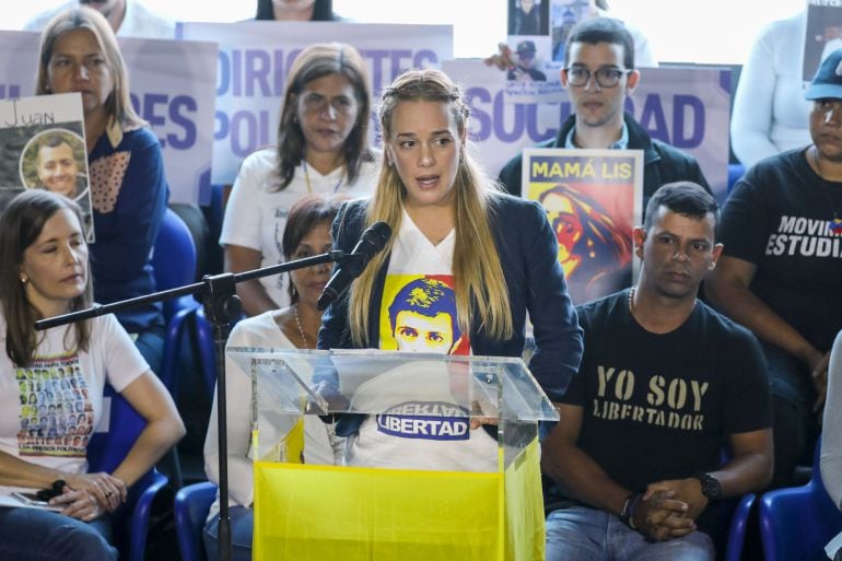 Lilian Tintori, esposa del líder opositor venezolano preso Leopoldo López.