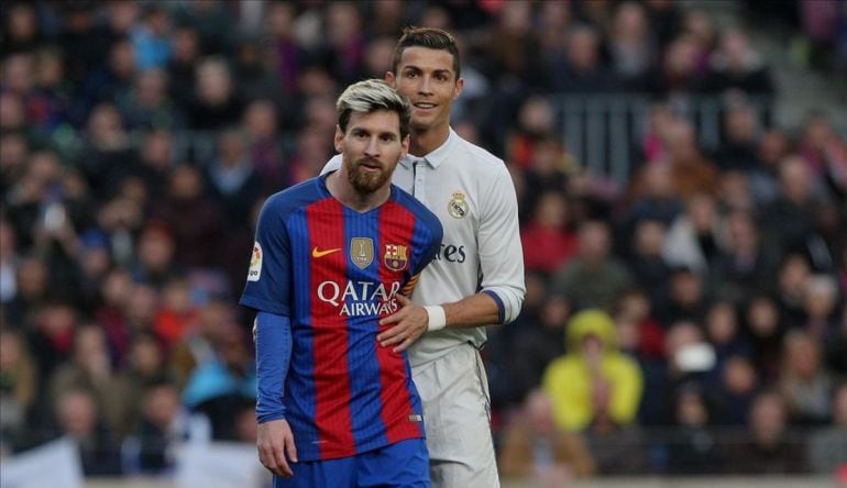 Leo Messi y Cristiano Ronaldo.