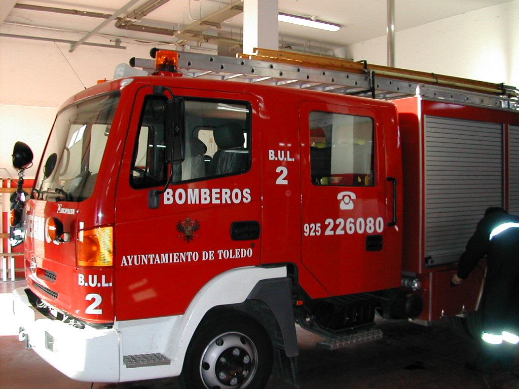 Imagen de archivo de uno de los camiones de Bomberos del parque de la ciudad de Toledo