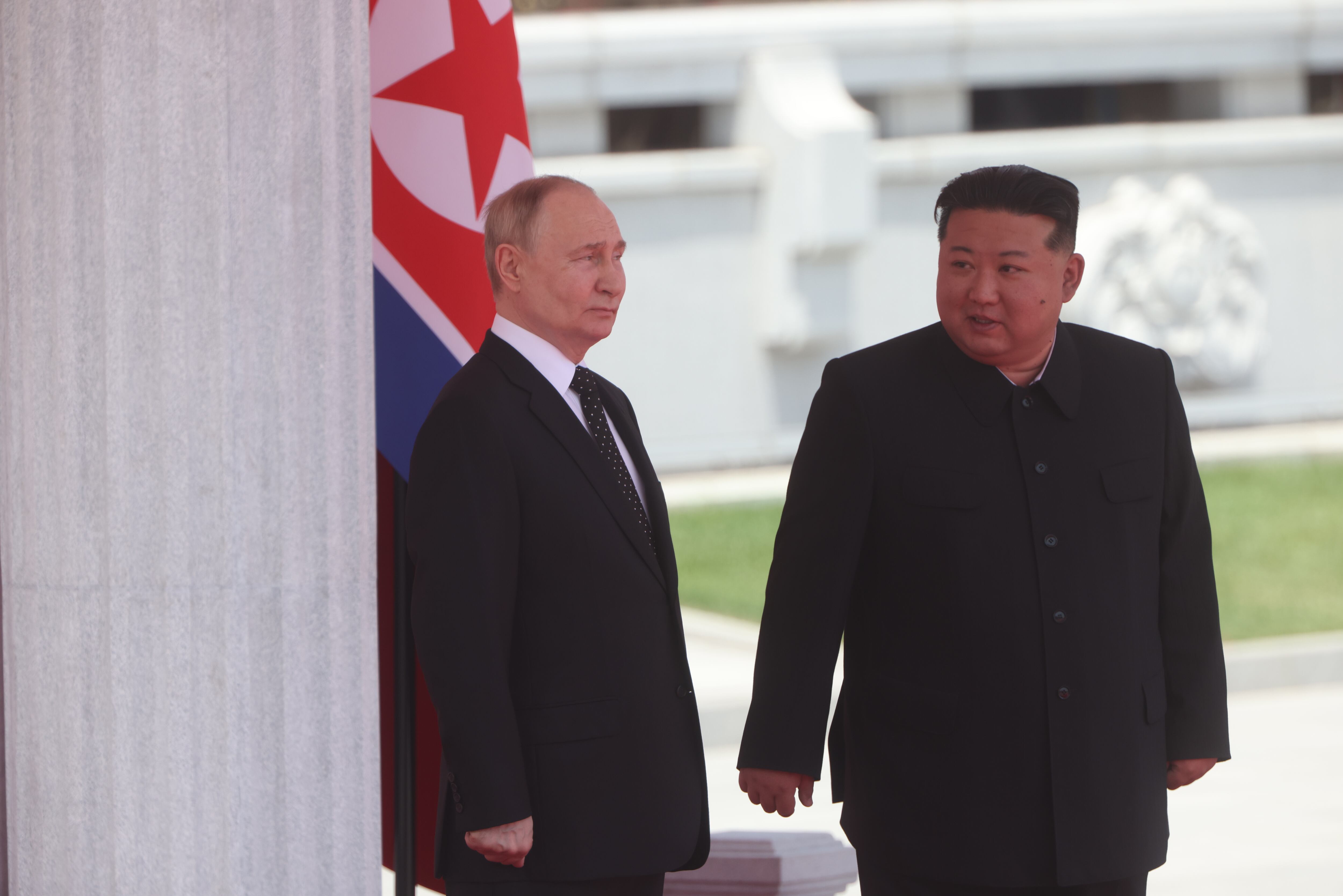 Vladimir Putin y Kim Jong-Un durante un encuentro el pasado año en Pyongyang
