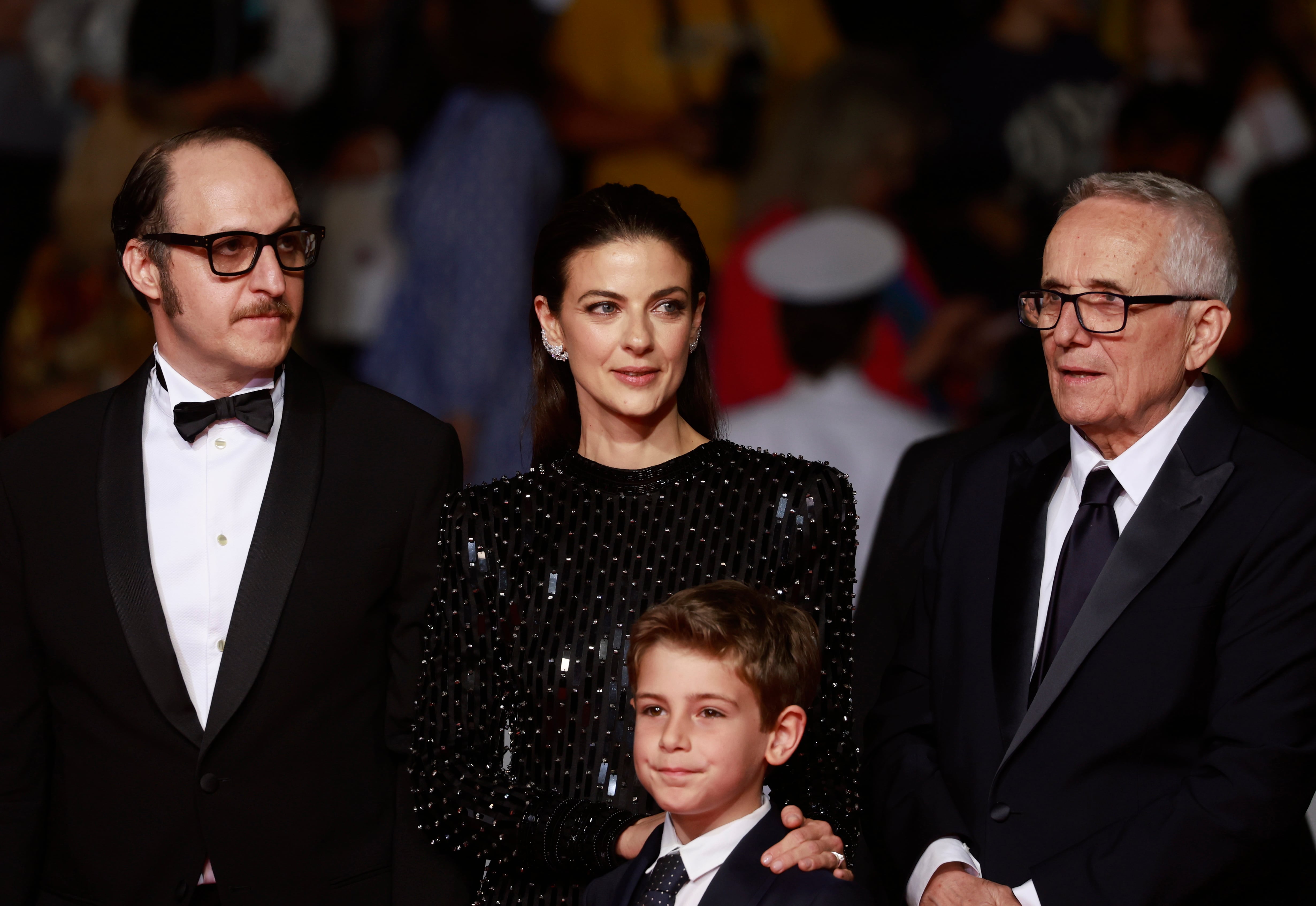 Fausto Russo Alesi, Barbara Ronchi, Enea Sala y el director Marco Bellocchio presentan &#039;Rapito&#039; en Cannes / EFE/EPA/GUILLAUME HORCAJUELO